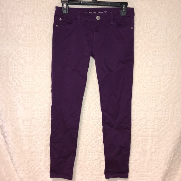 🌺 3 for $15 🌺 Juniors Size 3 Purple Pants - Picture 1 of 5